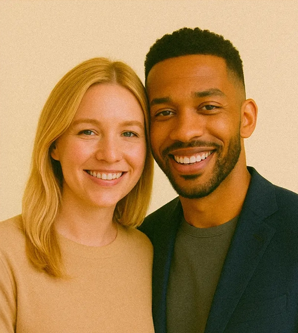 Happy couple - home buyers